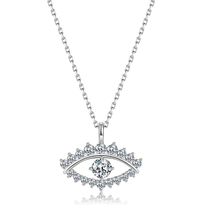 The Talia Pavé Evil Eye Pendant