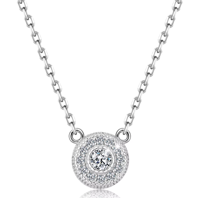 The Noa Beaded Solitaire Pendant