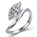 The Freya Asymmetric Marquise Ring