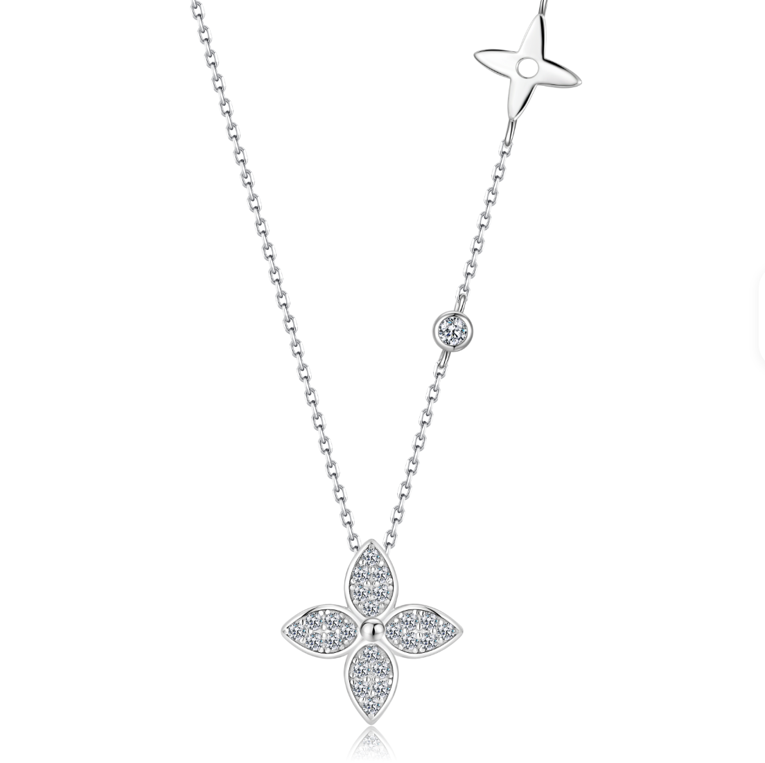 The Fleur Asymmetric Station Necklace